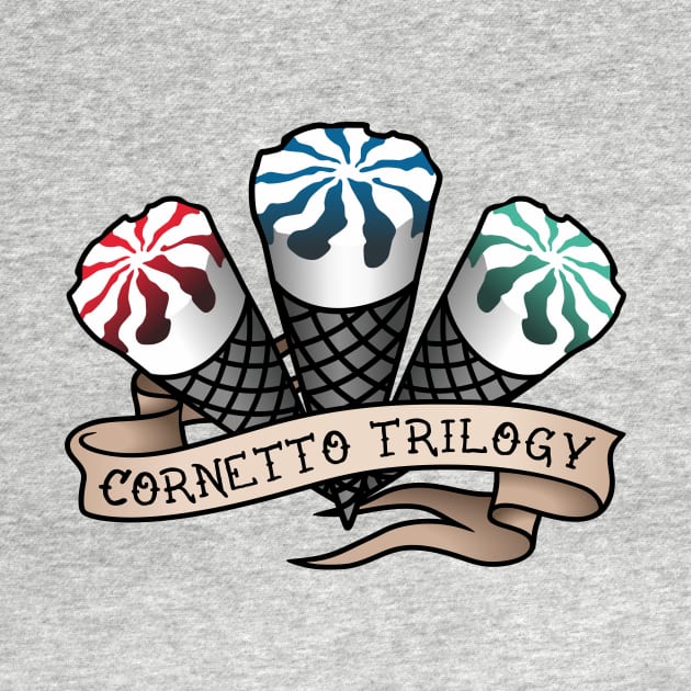 Cornetto Trilogy Tattoo by Byway Design